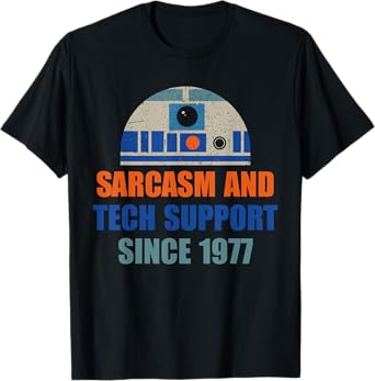 Sarcasm And Tech-Support Since-1977 Funny Design T-Shirt