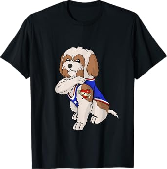 Shih Tzu Dog Love Dad Puppy Owner Men Women Kids T-Shirt