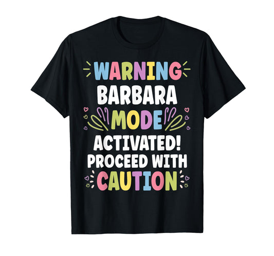 BARBARA Personalized Name Funny Cute Custom BARBARA Name T-Shirt