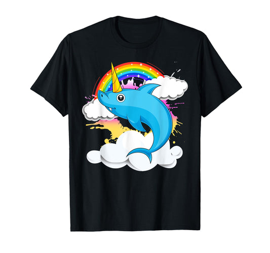 Sea Animal Rainbow Sharkicorn Fantasy Creature Unicorn Shark T-Shirt