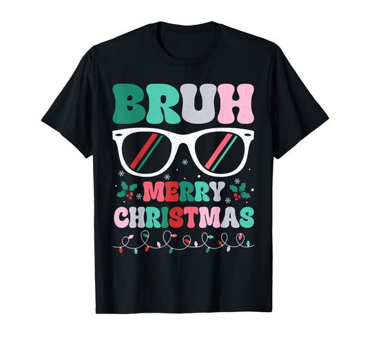 Bruh Christmas Boys Teens Kids Funny Xmas Merry Christmas T-Shirt