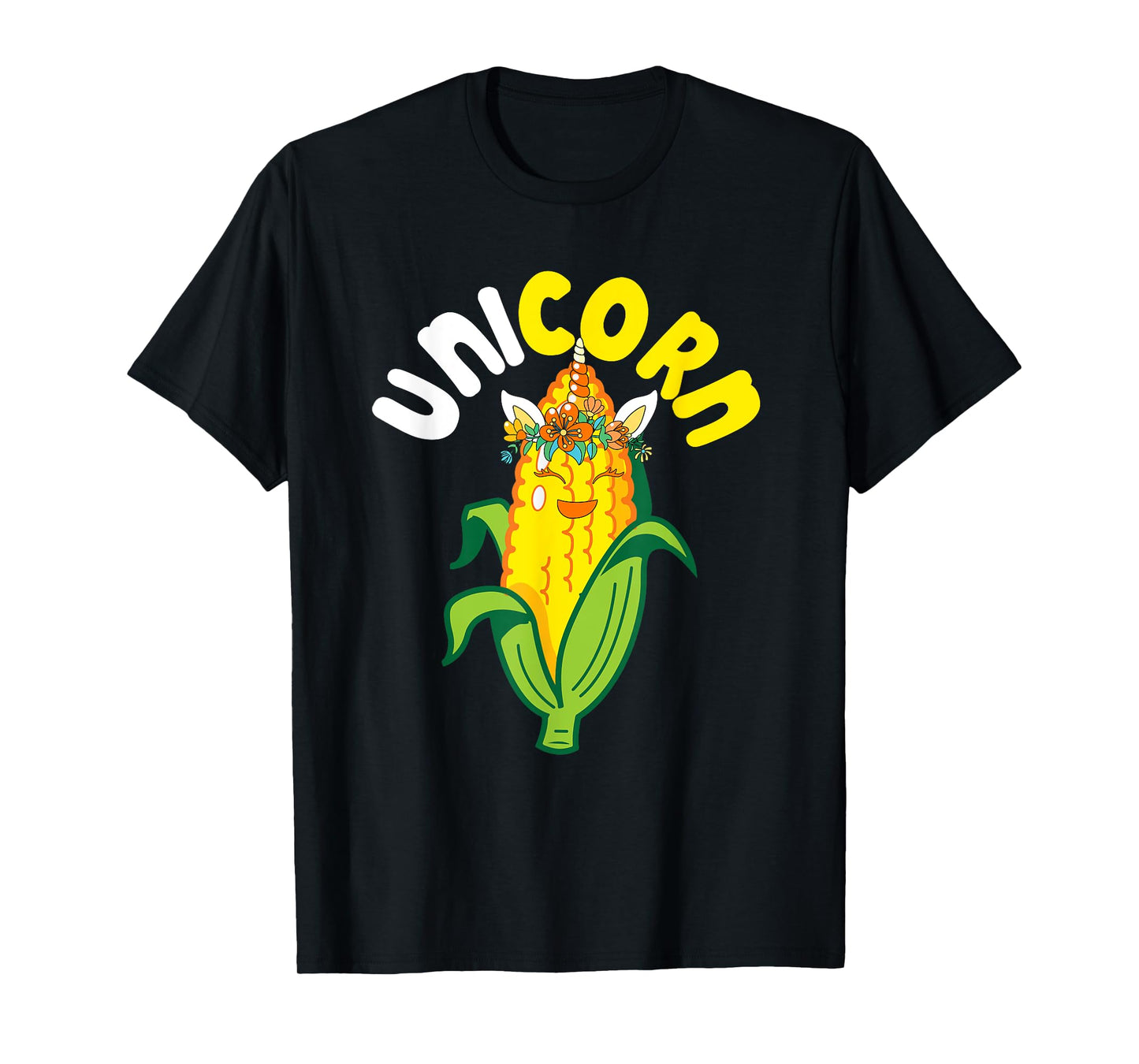 Unicorn Cute Corn Matching Farmer Vegan Lover Kids Toddler T-Shirt