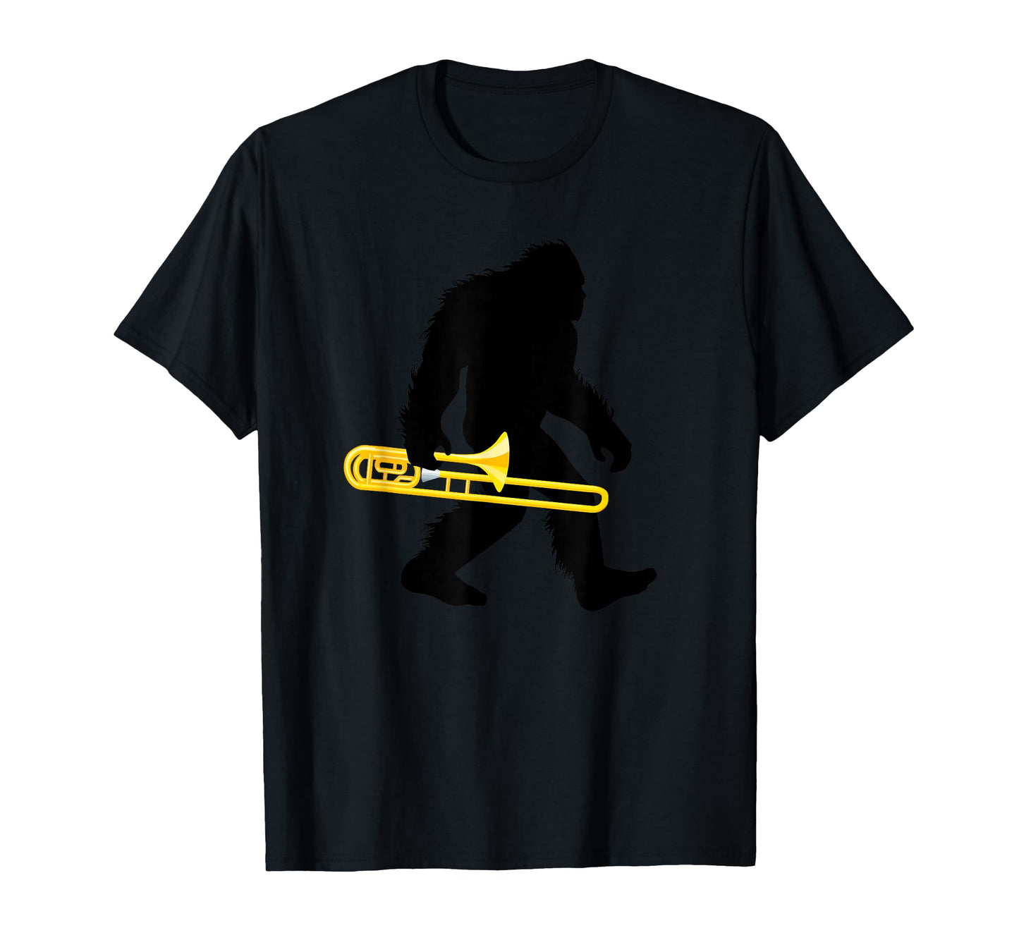Bigfoot Trombone Sasquatch Trombonist Apparel T-Shirt