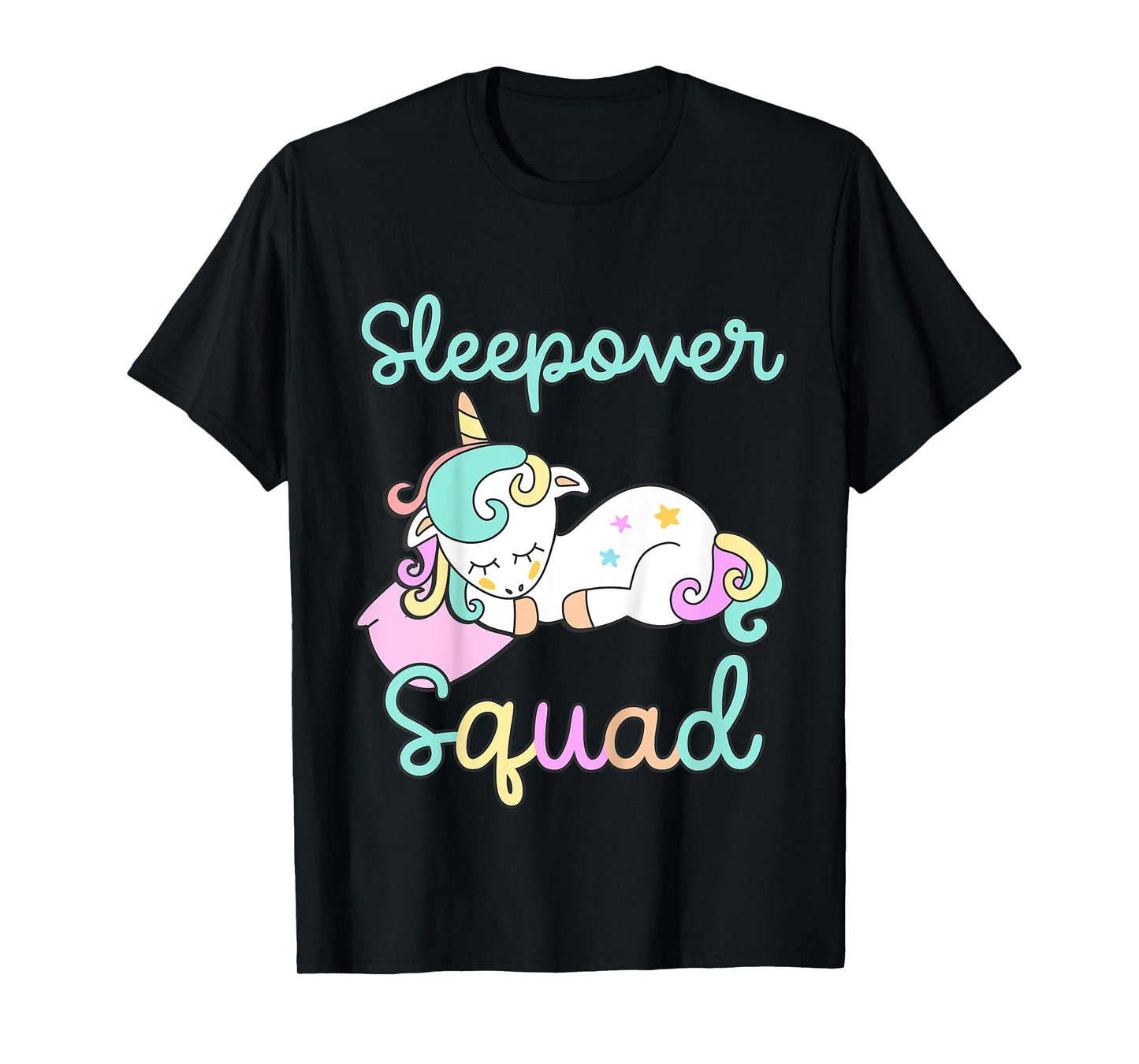 Sleepover Squad Pajamas Girls Unicorn Slumber Party Toddler T-Shirt