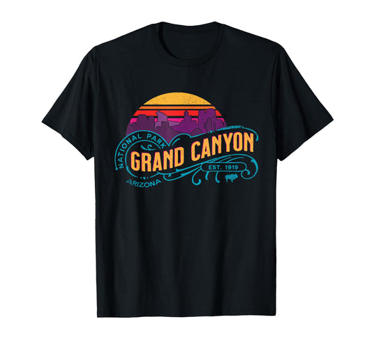 Retro Grand Canyon National Park Vintage Sunset Souvenir T-Shirt