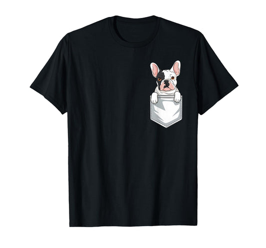 French Bulldog In Pocket T-Shirt
