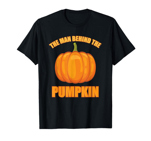 The Man Behind The Pumpkin Dad Soon Halloween Pregnancy T-Shirt