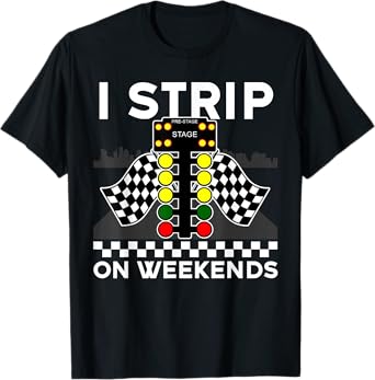Cool Drag Racing Art Men Women Street Racer Strip Drag Race T-Shirt
