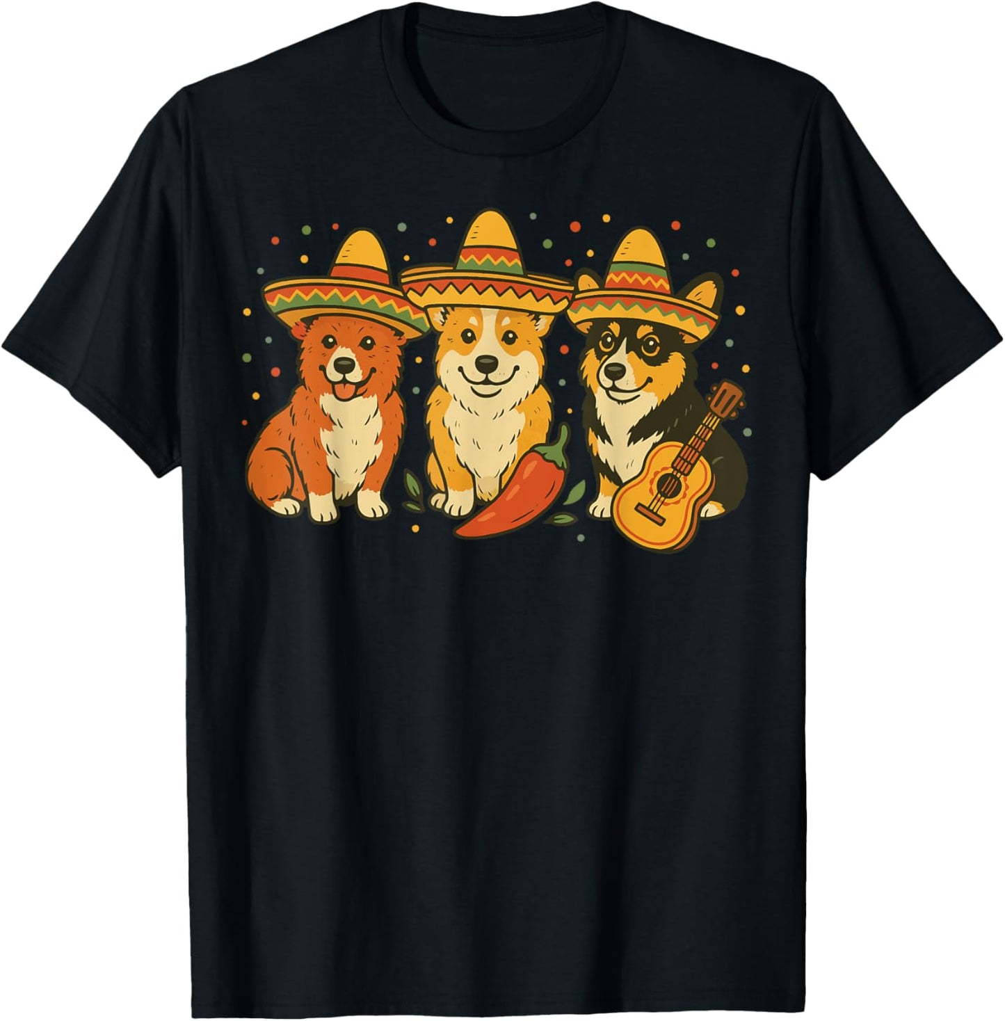 Corgi Cinco De Mayo T-shirt