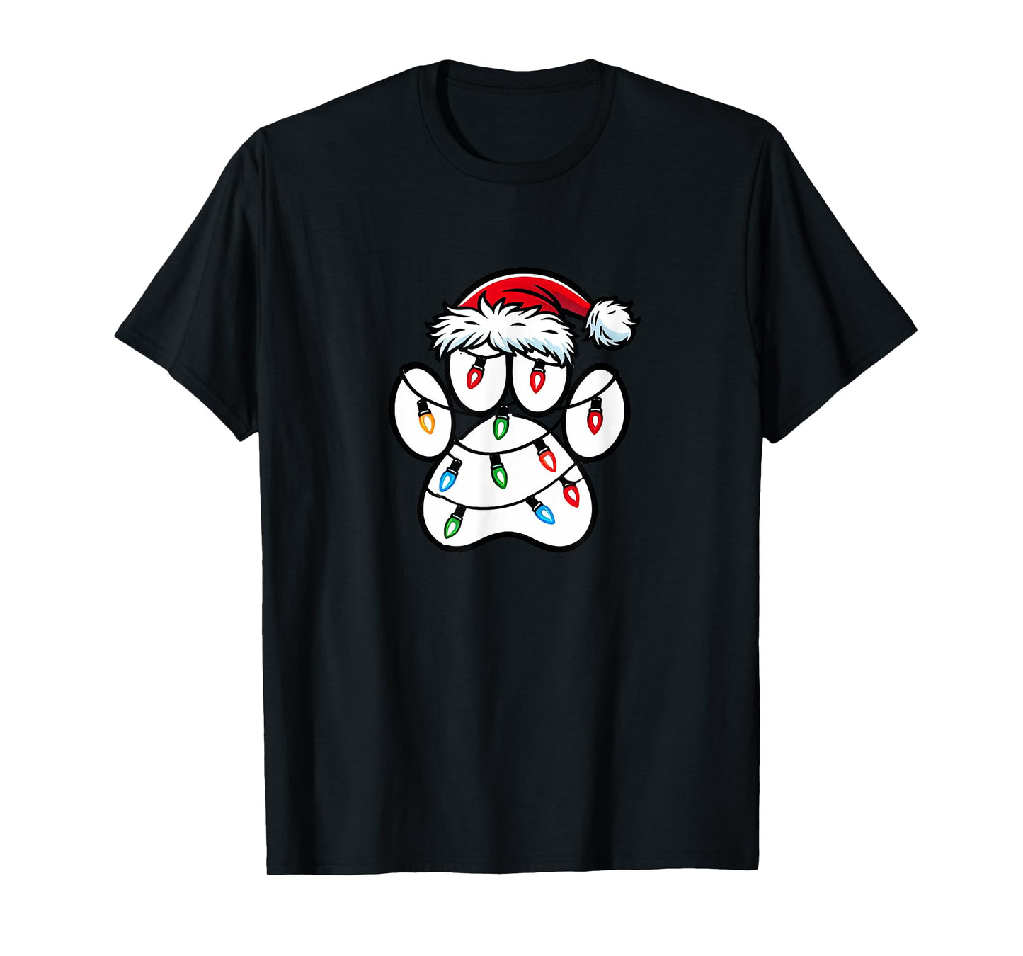 Christmas Dog Paw Christmas Dog Xmas Men Women Kids T-Shirt
