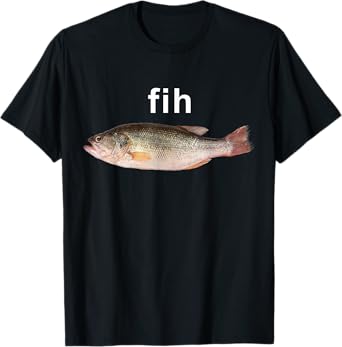 Fih Calling Remind me Message Decline Accept Phone Call Fish T-Shirt
