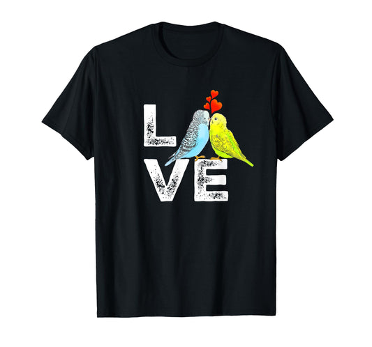 Cute Parrot Parakeet Family Love Men Women Boys Girls T-Shirt