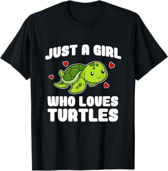 Just A Girl Who Loves Turtles Funny Turtle Costume T-Shirt