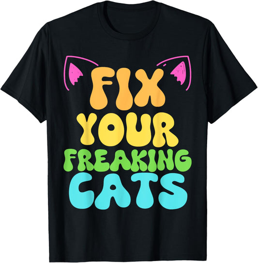 Cat kitten spay neuter rescue shelter feral awareness cats T-Shirt