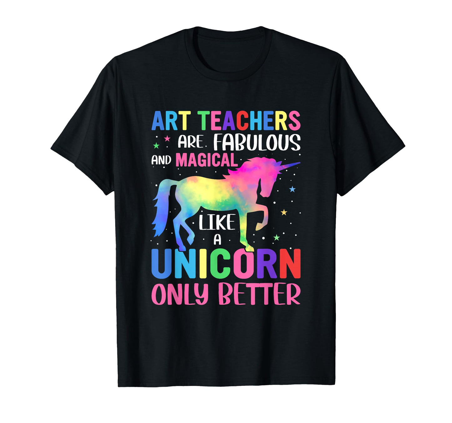 Art Teacher Unicorn Men Women Funny School Teachers T-Shirt