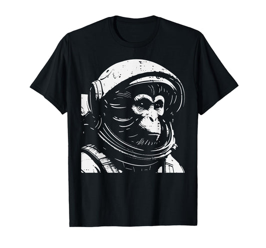 Monkey Astronaut Space Galaxy Ape Animal Men Women Boys Kids T-Shirt