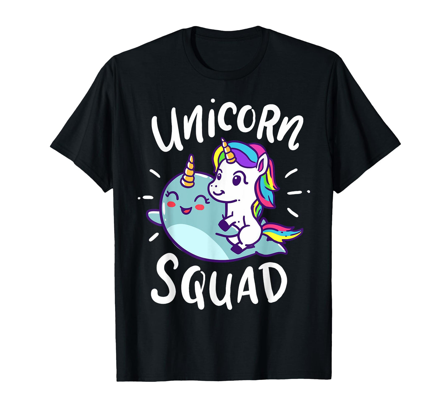 Unicorn Squad Narwhal Funny Cute Birthday Party Present Gift T-Shirt
