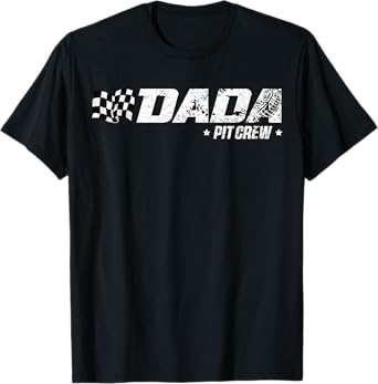 Dada Pit Crew Race Car Birthday Family Racing T-Shirt