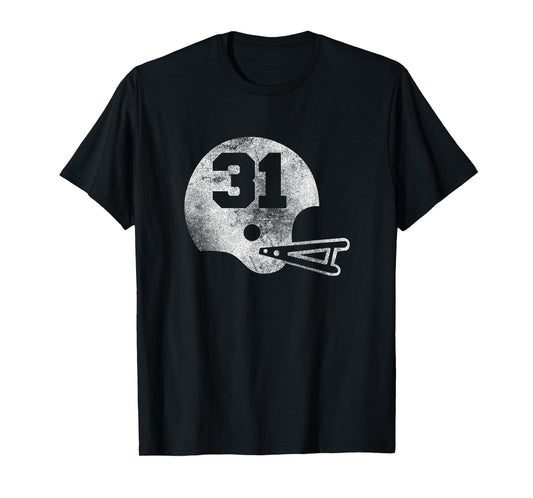 Vintage Football Jersey Number 31 T-Shirt Player Number T-Shirt