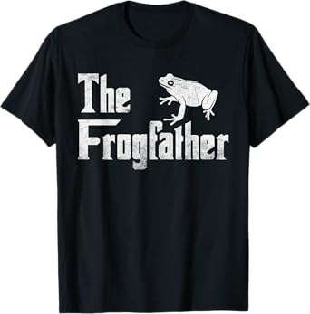 The Frogfather T-Shirt Funny Father Frog Lover Gift T-Shirt