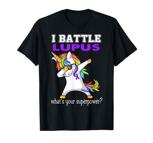 Unicorn I Battle Lupus Awareness T-Shirt