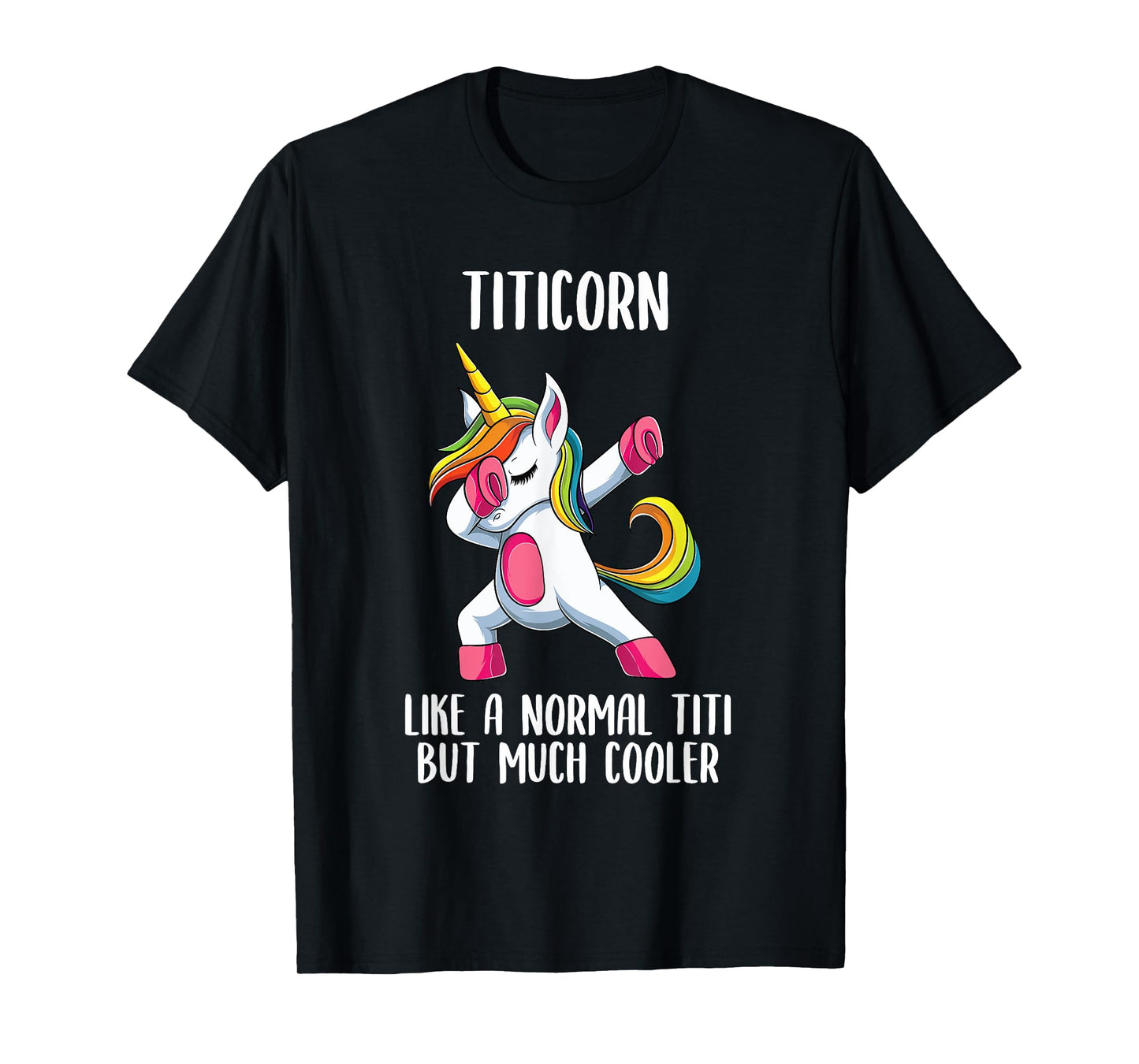 Unicorn Spanish Titi Girl Birthday Party Apparel, TitiCorn T-Shirt
