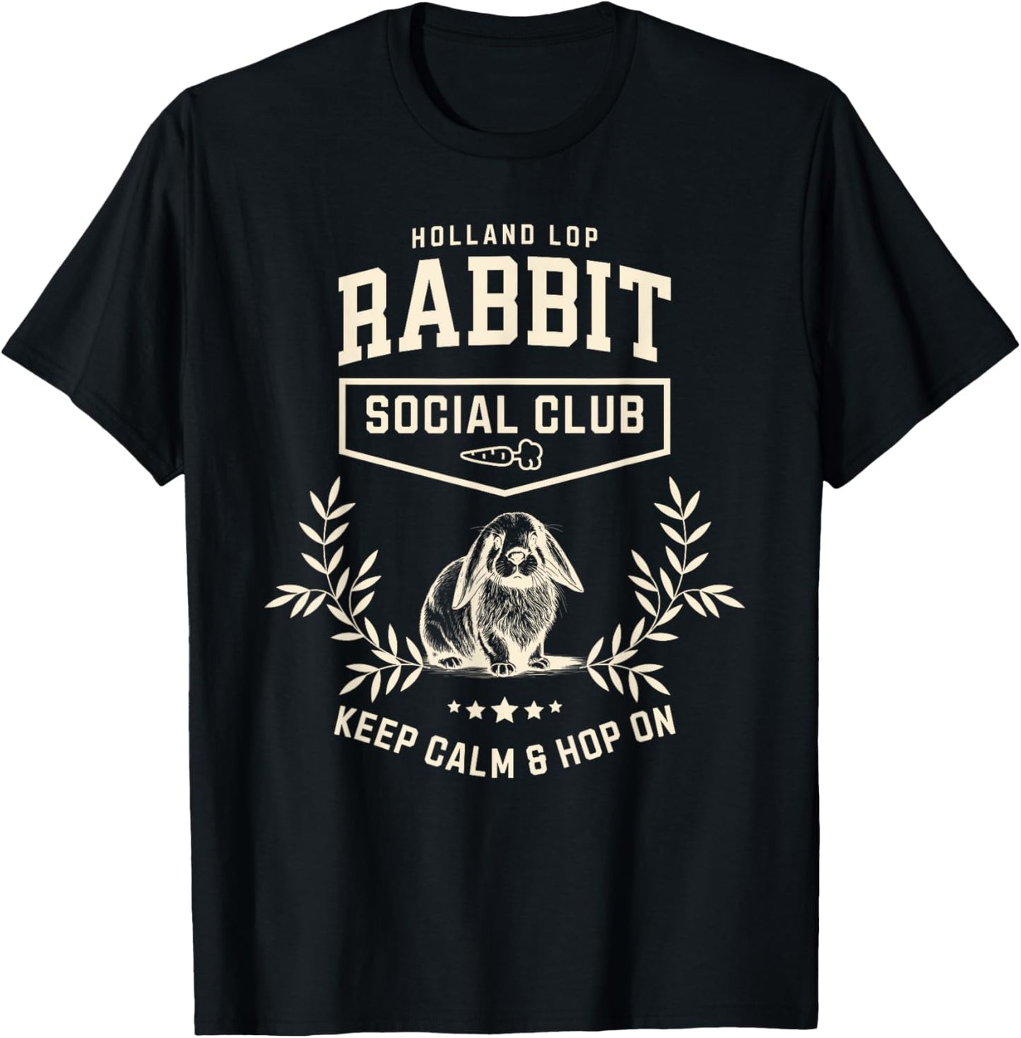 Holland Lop Rabbit Social Club T-Shirt