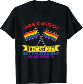 Think Of Me As The Pole I'm Not Part Of It Design T-Shirt