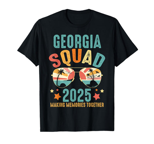 Georgia Squad 2025 Funny Groovy Reunion Friends Trip Match T-Shirt