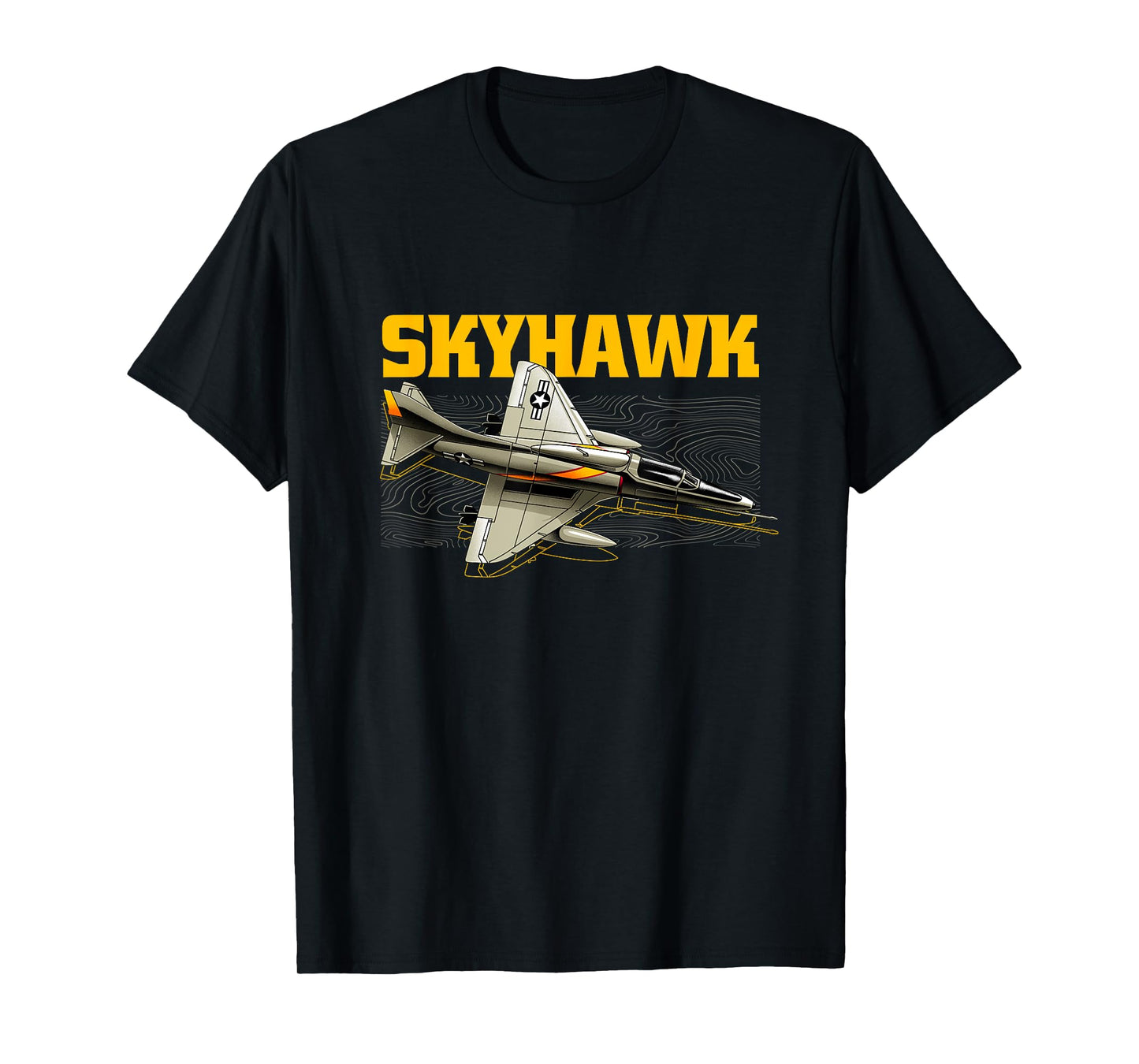 USA Military Warbird Airplane Skyhawk T-Shirt