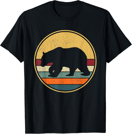 Retro Brown Bear - Vintage Grizzly Bear T-Shirt