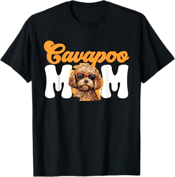 Cavapoo Dog Breed Pet Cavapoo Mom T-Shirt for Men Women Girls Kids