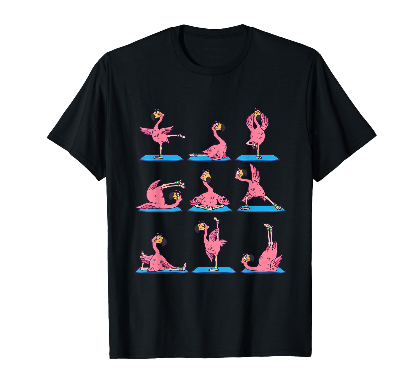 Flamingo Yoga Position Workout Flamingo Bird Gift T-Shirt