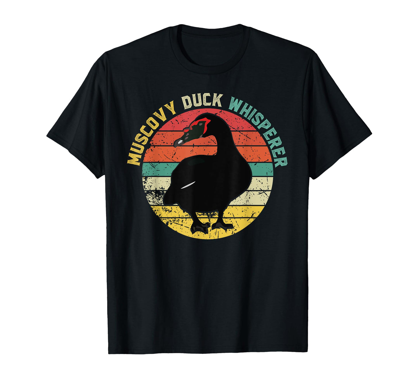 Retro Muscovy Duck Whisperer Funny Farmer Muscovy Duck gift T-Shirt