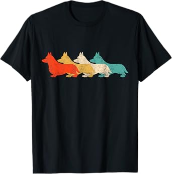 Vintage Corgi, Retro tee for Corgi lover, Men women kids T-Shirt