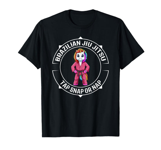 Cute Jiu Jitsu Unicorn - BJJ and Girls T-Shirt