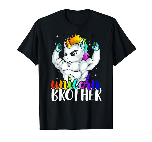 Unicorn Brother Sister to Big Bro Brothercorn Christmas Gift T-Shirt