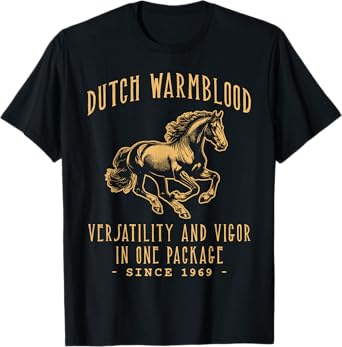 DUTCH WARMBLOOD BREED VINTAGE HORSE DESIGN T-Shirt