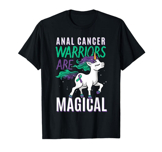 Anal Cancer Awareness Supporter Fighter Unicorn Lover Gift T-Shirt