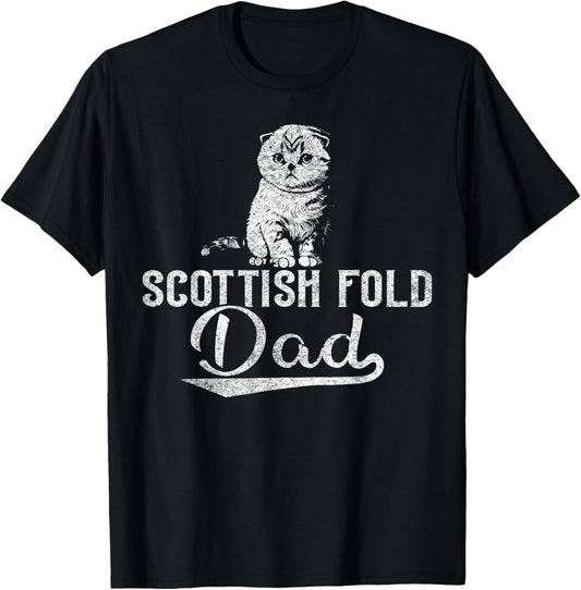 Cat Owner Dad - Scottish Fold Dad T-Shirt