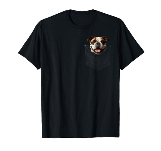 Pocket Bulldog Cute Dog Lover Owner Gift T-Shirt