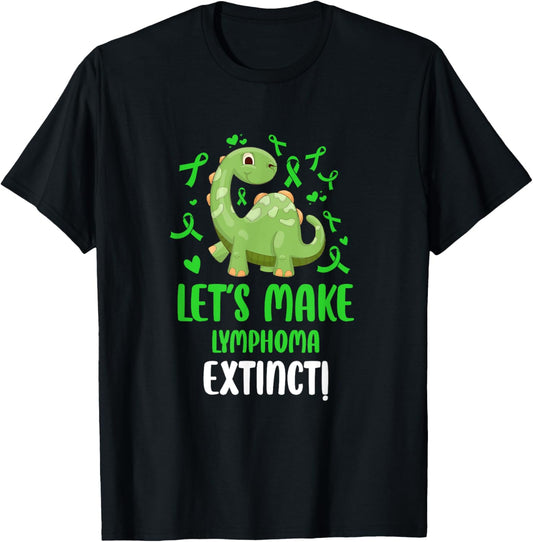 Dinosaur Non-Hodgkins Lymphoma Support Warrior Children T-Shirt
