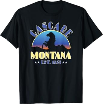Cascade Montana MT Wild Horse T-Shirt