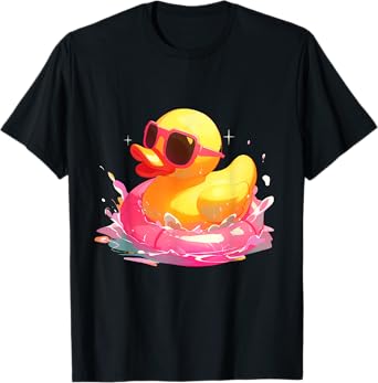 Rubber Duck Rubber Duckling Swimming Rubber Duck Lover T-Shirt