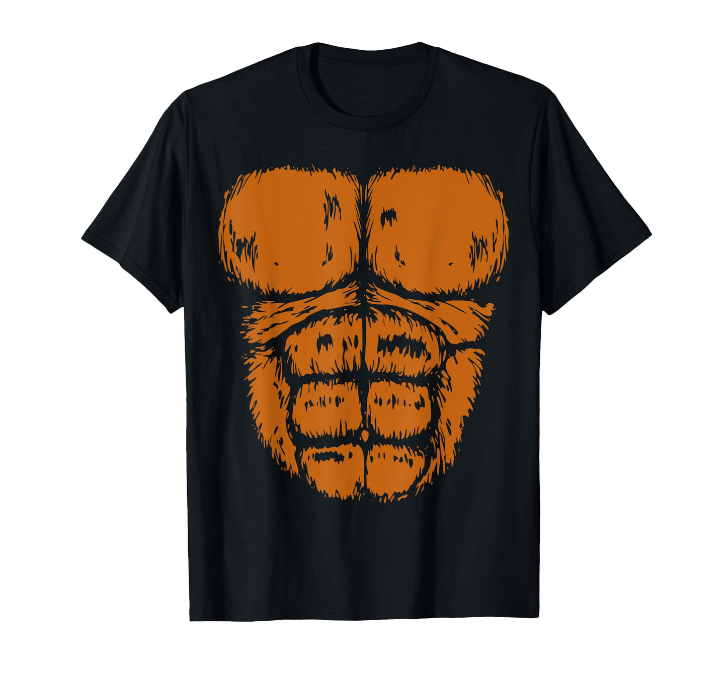 Gorilla Monkey Belly Chest Costume DIY Halloween T-Shirt