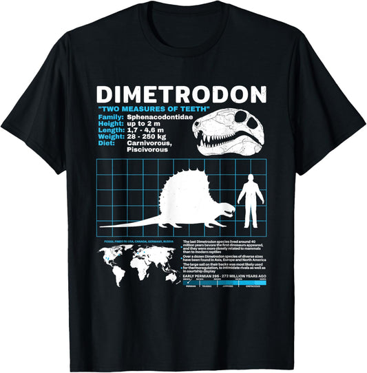 Dimetrodon fact sheet Dinosaur Facts T-Shirt