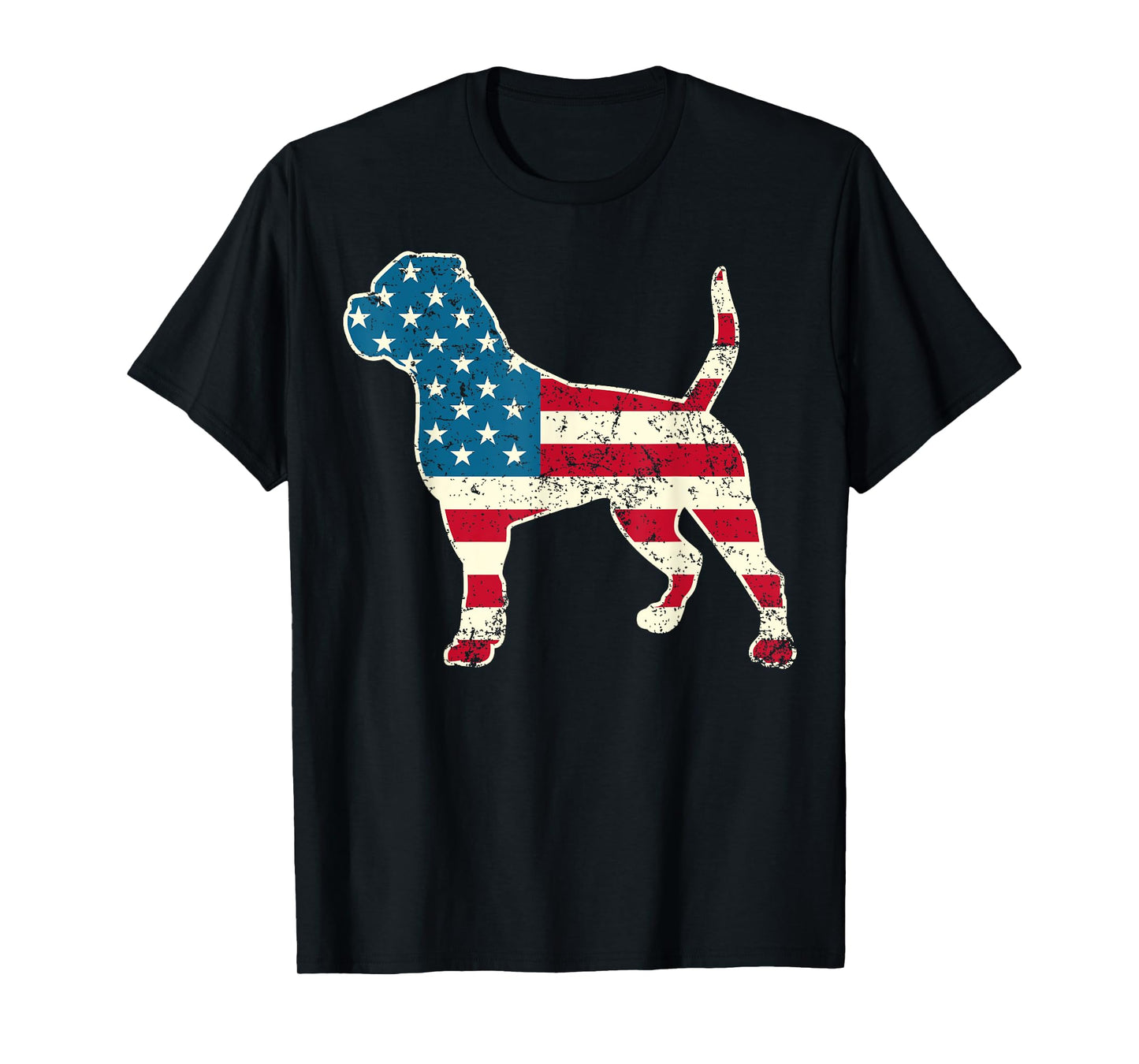 American Bulldog 4th of July Dog Lover Men USA American Flag T-Shirt