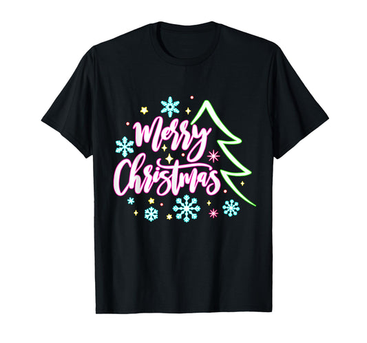 Merry Christmas And Bright Christmas Xmas Women Men Family T-Shirt
