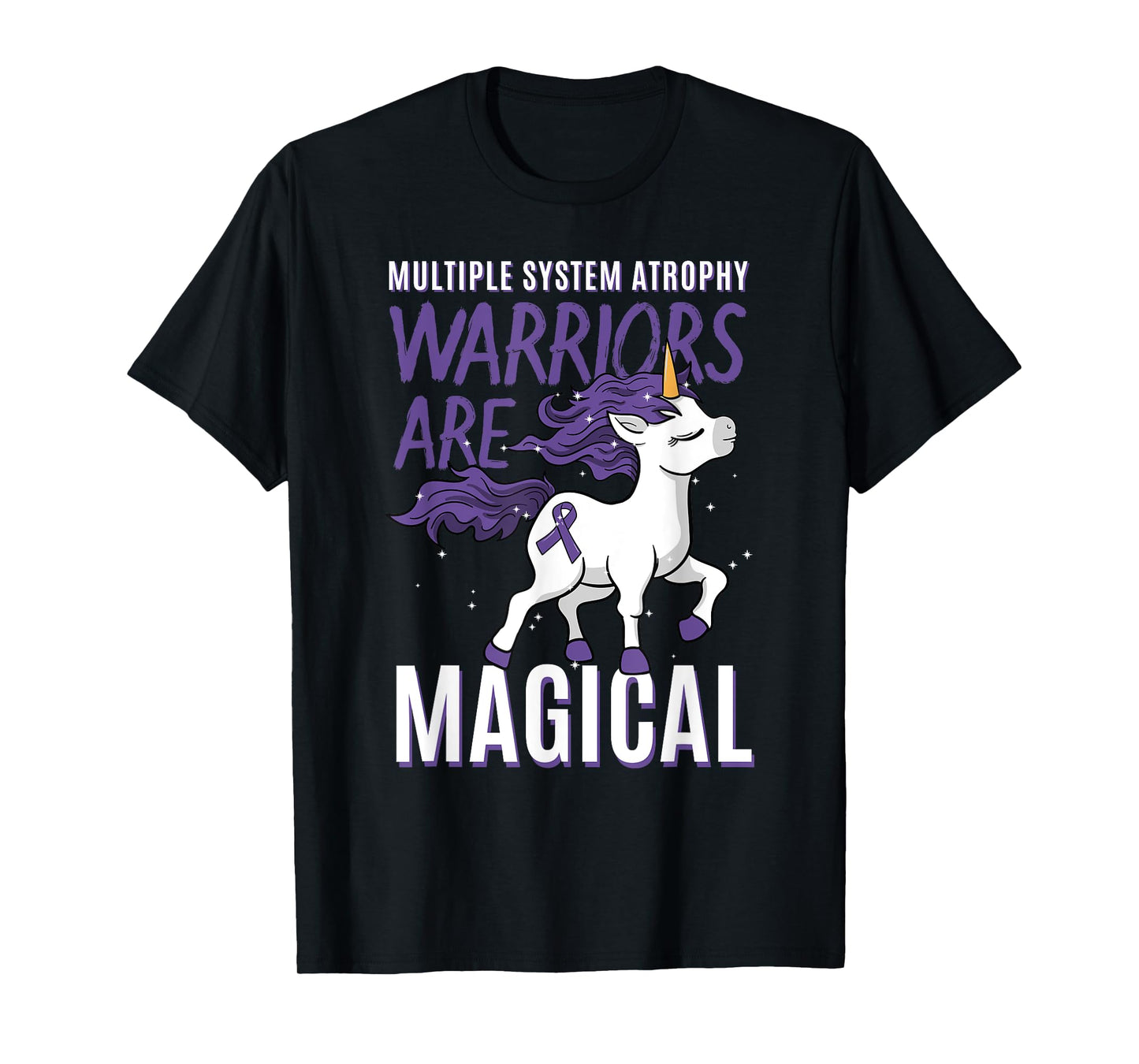 Multiple System Atrophy Unicorn Neurodegenerative Disorder T-Shirt
