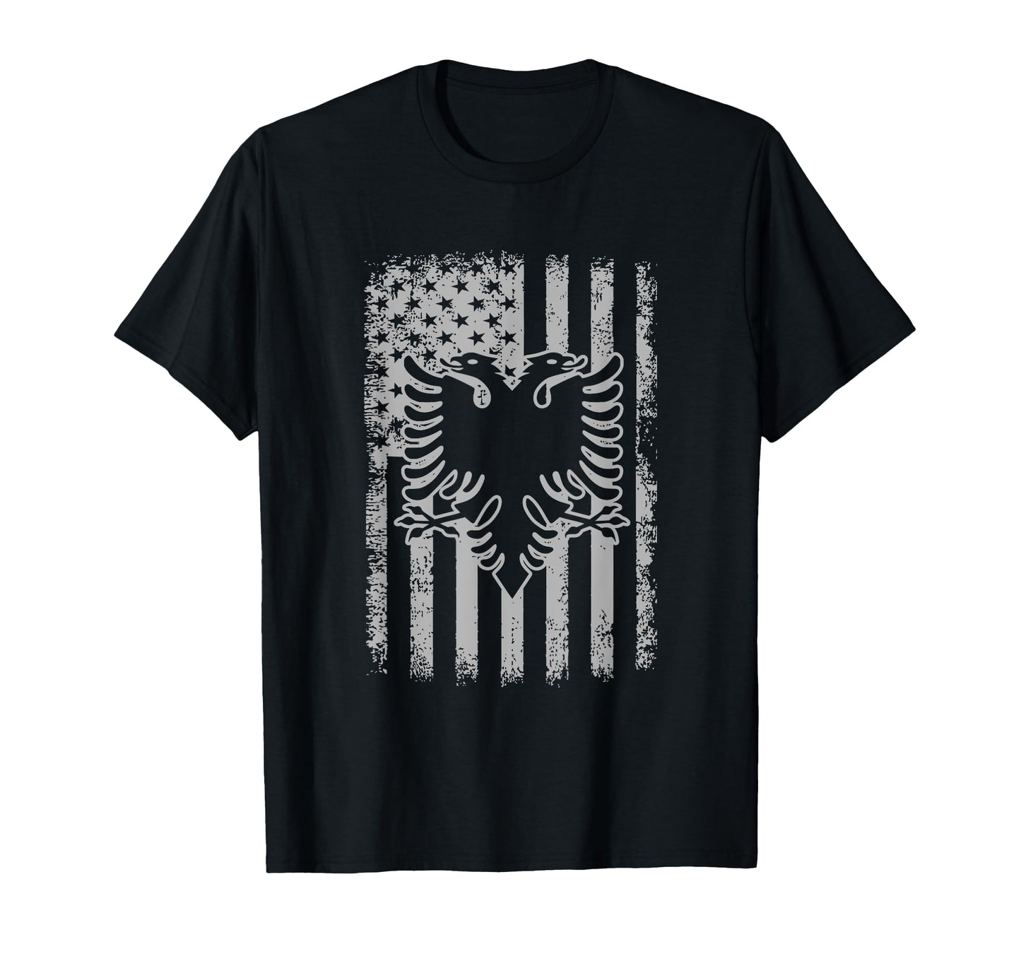 Albania American USA Flag Patriotic Albanian Women Men T-Shirt